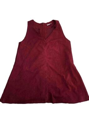 Altar'd State Sleeveless V-Neck A-Line Dress - Wine